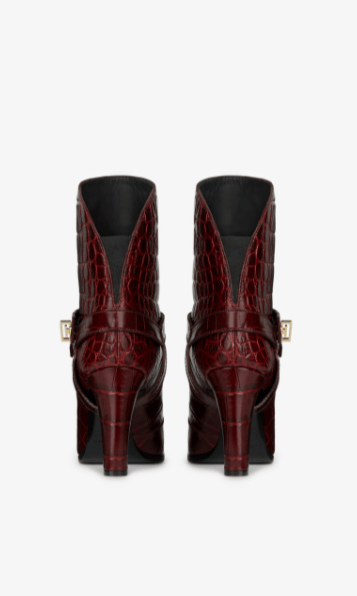 Givenchy - Boots - BOTTINES EDEN EN CUIR FAÇON CROCODILE for WOMEN online on Kate&You - BE601SE0LG-604 K&Y8614