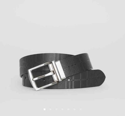 Burberry Belts réversible motif check et emblème du Cavalier Kate&You-ID2057