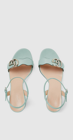 Gucci - Sandals - Sandales à talon moyen avec Double G pour femme for WOMEN online on Kate&You - 628012 A3N00 3926 K&Y8372