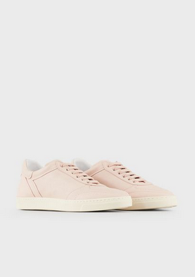 Giorgio Armani - Baskets pour FEMME Sneakers en cuir avec logo estampé online sur Kate&You - X1X026XF463100137 K&Y8350