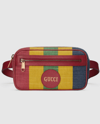 Gucci Mini Sacs Sac ceinture en toile à rayures Baiadera  Kate&You-ID8399