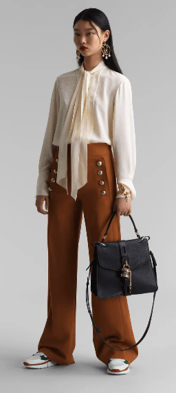 Chloé - Pantalons Amples pour FEMME online sur Kate&You - CHC20SPA84062249 K&Y10537