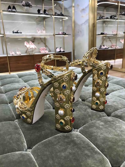 Dolce & Gabbana - Sandales pour FEMME Kheira Oro Chiaro/Nudo online sur Kate&You - CR0787 AK834 8D680 K&Y1468