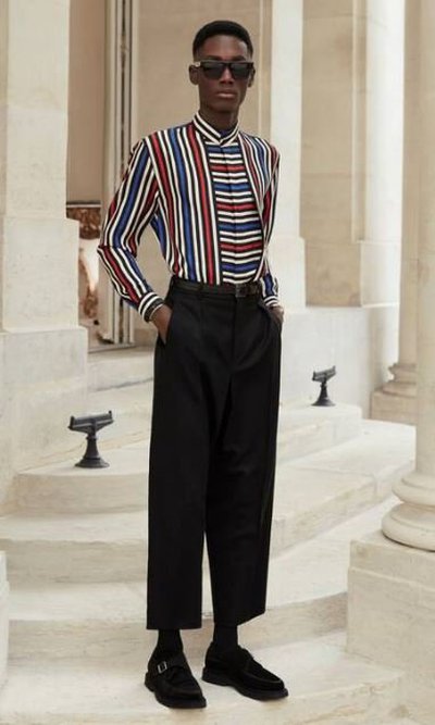 Yves Saint Laurent - Pantalons Crop pour HOMME online sur Kate&You - 660307Y054T1000 K&Y11909