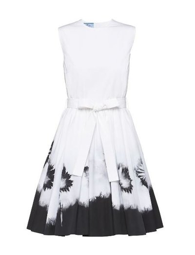 Prada Short dresses Popeline imprimée Kate&You-ID11183