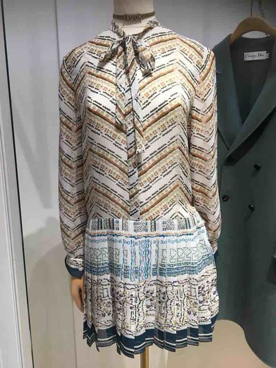 Dior Short dresses Robe courte plissée  Kate&You-ID1470