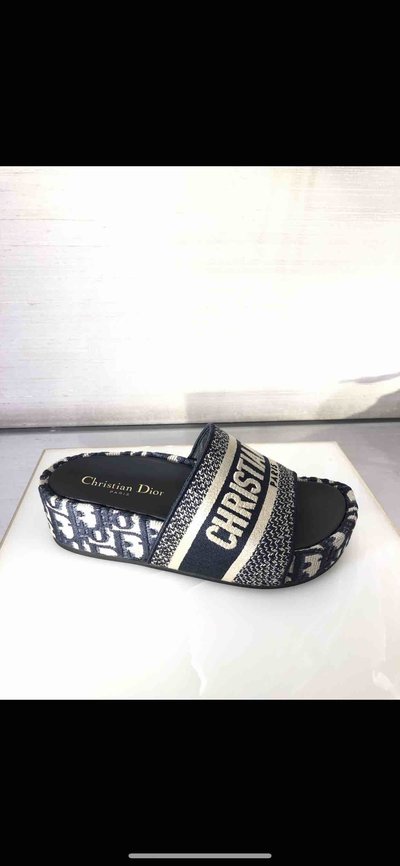 Dior - Mules pour FEMME Mules Dway en coton brodé online sur Kate&You - K&Y2296