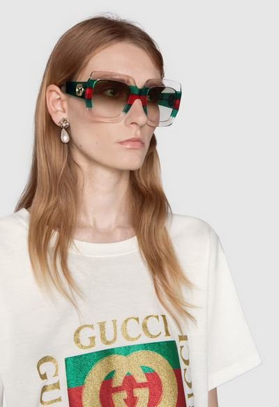 Gucci - Lunettes de soleil pour FEMME online sur Kate&You - 491426J07403333 K&Y16545