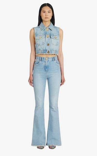 Balmain - Jeans Bootcut pour FEMME online sur Kate&You - XF1MJ025DB536FC K&Y16597