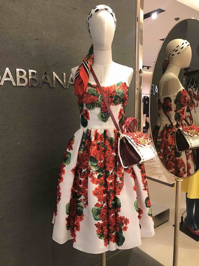 Dolce & Gabbana - Robes Courtes pour FEMME Robe imprimé Portofino online sur Kate&You - F6D4SZ K&Y1583