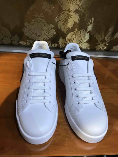 Dolce & Gabbana - Trainers - Portofino avec écusson couronne for MEN online on Kate&You - K&Y2144