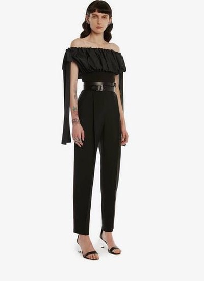 Alexander McQueen - Pantalons à Taille Haute pour FEMME online sur Kate&You - 682511QJACX1000 K&Y16026