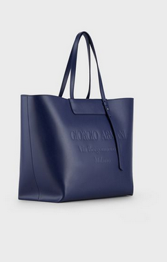 Giorgio Armani - Sac à main pour FEMME Sac cabas en cuir avec logo estampillé ton sur ton online sur Kate&You - Y1D133YEC9A184389 K&Y8362