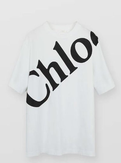 Chloé - T-shirts pour FEMME T-SHIRT OVERSIZE online sur Kate&You - CHC21AJH13184101 K&Y11169