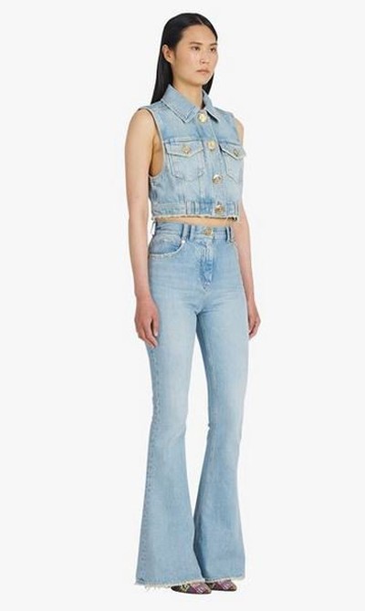 Balmain - Jeans Bootcut pour FEMME online sur Kate&You - XF1MJ025DB536FC K&Y16597