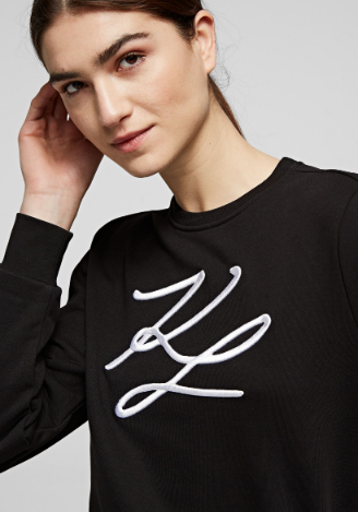 Karl Lagerfeld - Sweats & sweats à capuche pour FEMME SWEAT KL SIGNATURE online sur Kate&You - 201W1880 K&Y8619
