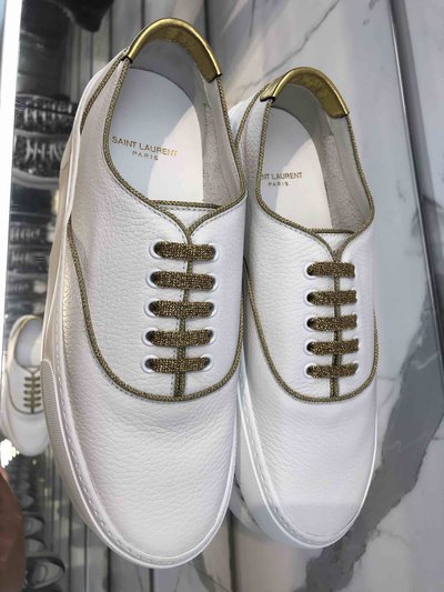 Yves Saint Laurent - Trainers - Venice sneakers en cuir grainé for MEN online on Kate&You - K&Y1625