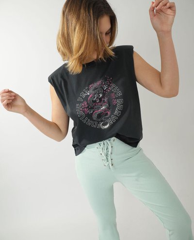 Pimkie - T-shirts - T-SHIRT À ÉPAULETTES GRIS for WOMEN online on Kate&You - 408562824N494010 K&Y11942