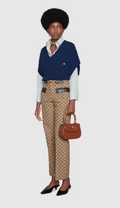 Gucci - Pantalons Amples pour FEMME online sur Kate&You - 681507Z8AWK9120 K&Y15399