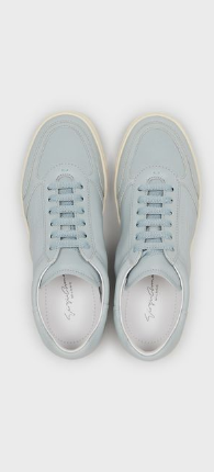 Giorgio Armani - Trainers - Sneakers en cuir avec logo estampé for WOMEN online on Kate&You - X1X026XF463100137 K&Y8350