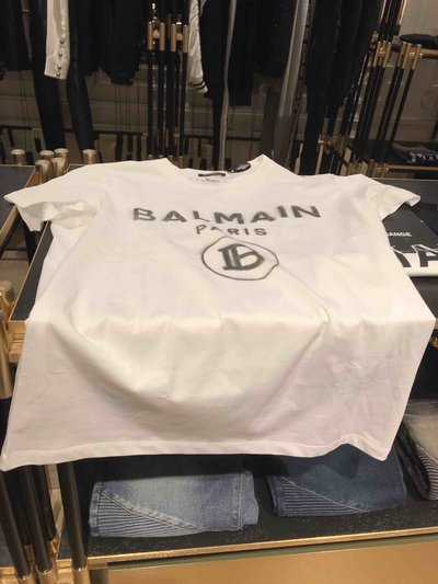 Balmain - T-Shirts & Vests - En coton avec logo Balmain blanc for MEN online on Kate&You - K&Y2013