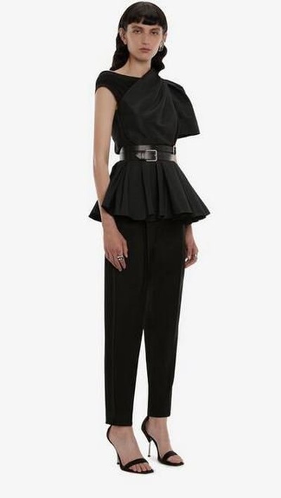 Alexander McQueen - Pantalons à Taille Haute pour FEMME online sur Kate&You - 686728QJACA1000 K&Y14080