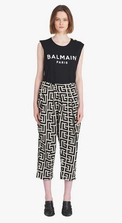 Balmain - Pantalons Amples pour FEMME online sur Kate&You - XF1PN075VB28GFE K&Y16591