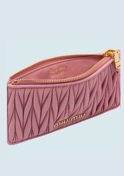 Miu Miu - Portefeuilles & Pochettes pour FEMME online sur Kate&You - 5MB006_N88_F0028 K&Y13238