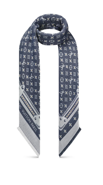 Louis Vuitton - Foulards & Écharpes pour FEMME Studdy Denim online sur Kate&You - M76341 K&Y8631