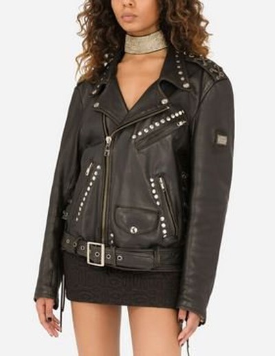 Dolce & Gabbana - Leather Jackets - for WOMEN online on Kate&You - F9N05LGDAUGN0000 K&Y15538