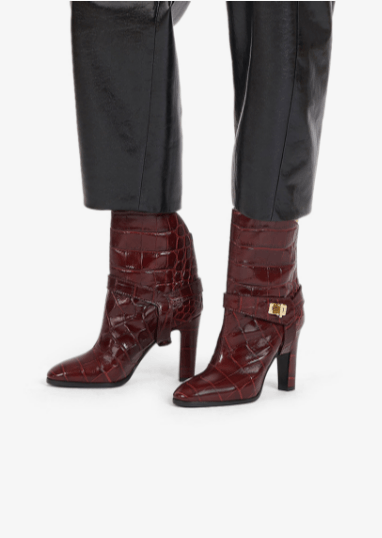 Givenchy - Boots - BOTTINES EDEN EN CUIR FAÇON CROCODILE for WOMEN online on Kate&You - BE601SE0LG-604 K&Y8614