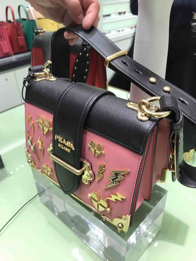 Prada - Cross Body Bags - Medium Chaier Thunder for WOMEN online on Kate&You - K&Y1394