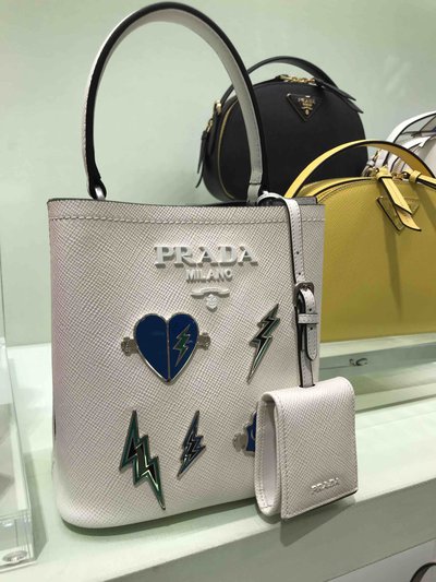Prada Tote Bags Panier Thunder EXC FR Kate&You-ID1419
