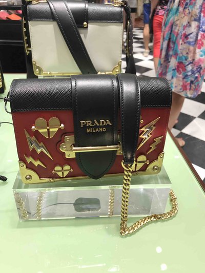 Prada Mini Bags Small Cahier Thunder Kate&You-ID1395