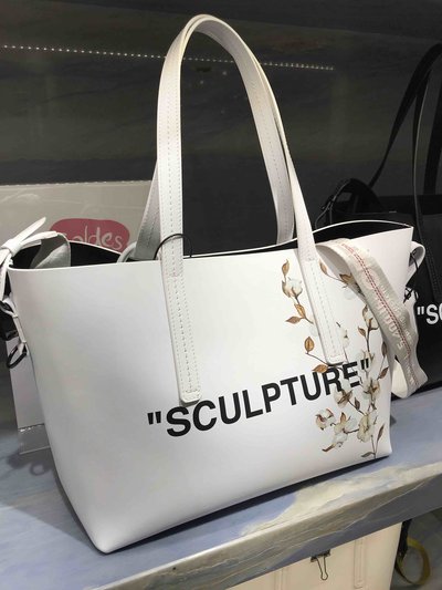 Off-White Tote Bags Flower Sculpture  Kate&You-ID1433