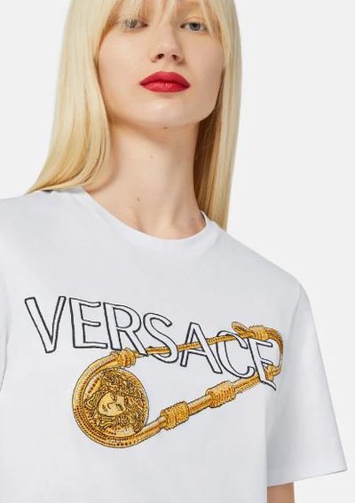 Versace - T-shirts pour FEMME online sur Kate&You - 1001518-1A01124_1W010 K&Y11819