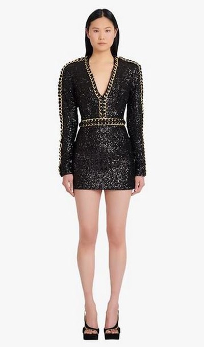 Balmain - Vestiti corti per DONNA online su Kate&You - XF0R8140PB11EAD K&Y16078