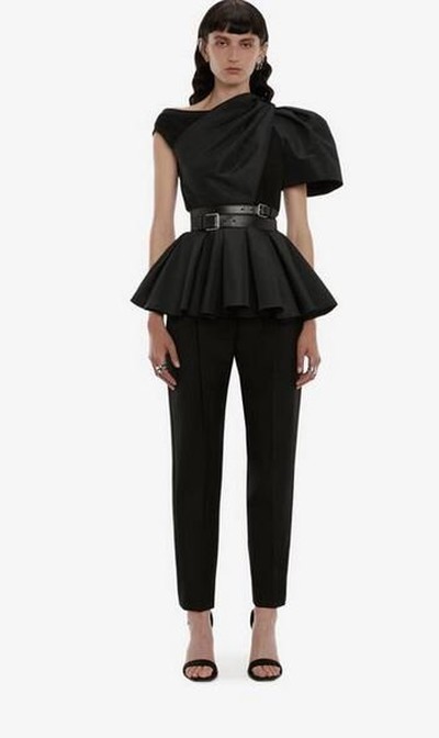 Alexander McQueen - High-Waisted Trousers - for WOMEN online on Kate&You - 686728QJACA1000 K&Y14080