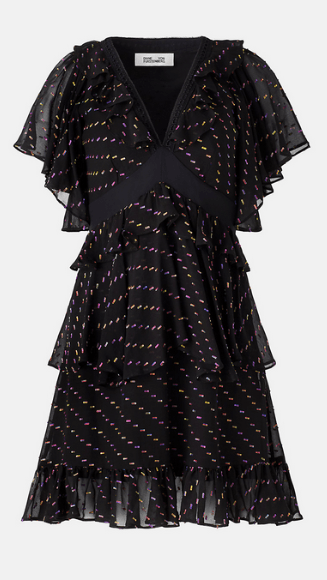 Diane Von Furstenberg Midi dress mousseline Danni Kate&You-ID8718