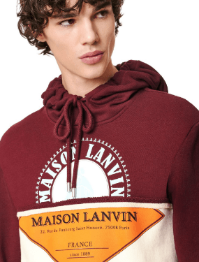 Lanvin - Sweatshirts - PULL À CAPUCHE IMPRIMÉ PATCHWORK for MEN online on Kate&You - RM-JE0022-JR19-A20391 K&Y8524