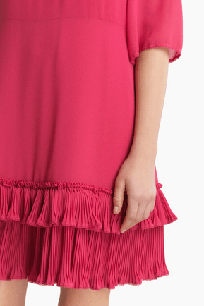 Chloé - Robes Courtes pour FEMME Robe en georgette plissée online sur Kate&You - CHS20ARO340336Y8 K&Y8342