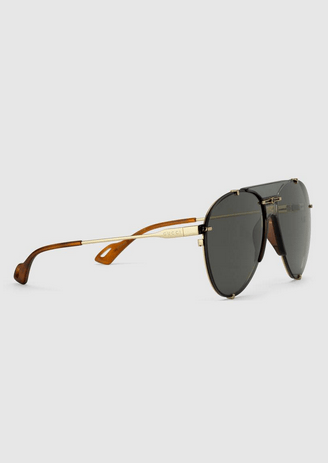 Gucci - Sunglasses - Lunettes de soleil aviateur en métal for MEN online on Kate&You - 624148 I3330 8012 K&Y8395