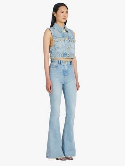 Balmain - Jeans Bootcut pour FEMME online sur Kate&You - XF1MJ025DB536FC K&Y14328