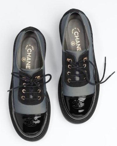 Chanel lace up shoes sale