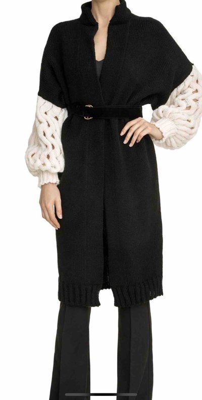 LOOM Weaving  Single Breasted Coats Cardigan Kate&You-ID4357