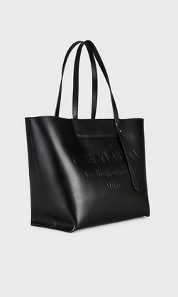 Giorgio Armani - Sac à main pour FEMME Sac cabas en cuir avec logo estampillé ton sur ton online sur Kate&You - Y1D133YEC9A184389 K&Y8362