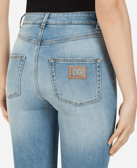 Dolce & Gabbana - Jeans Droits pour FEMME JEAN FIT AUDREY EN DENIM STRETCH online sur Kate&You - FTAH6DG8BF2B0665 K&Y8521